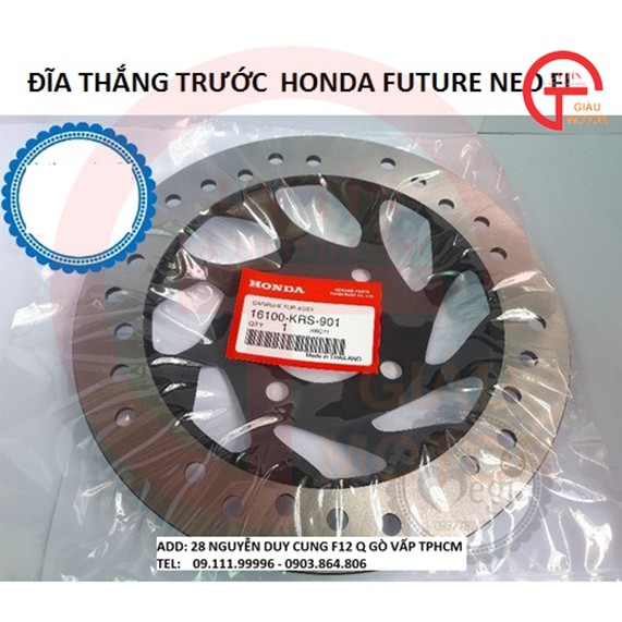 HONDA - ĐĨA THẮNG TRƯỚC FUTURE NEO FI HONDA,UY TÍN