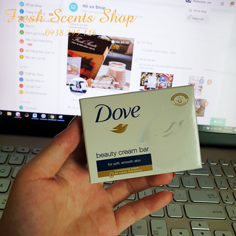 Xà bông cục Dove chính hãng 100g