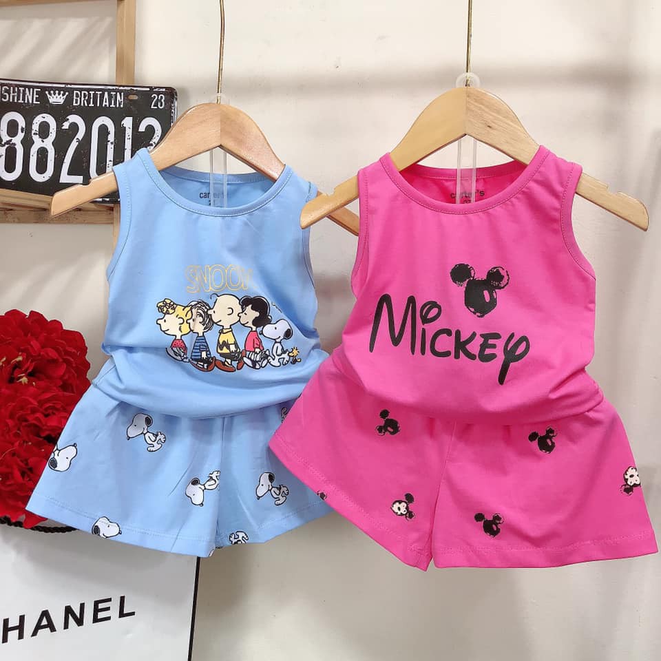 Bộ ba lỗ quần giả váy xinh yêu hết nấc cho bé gái - B3lgv