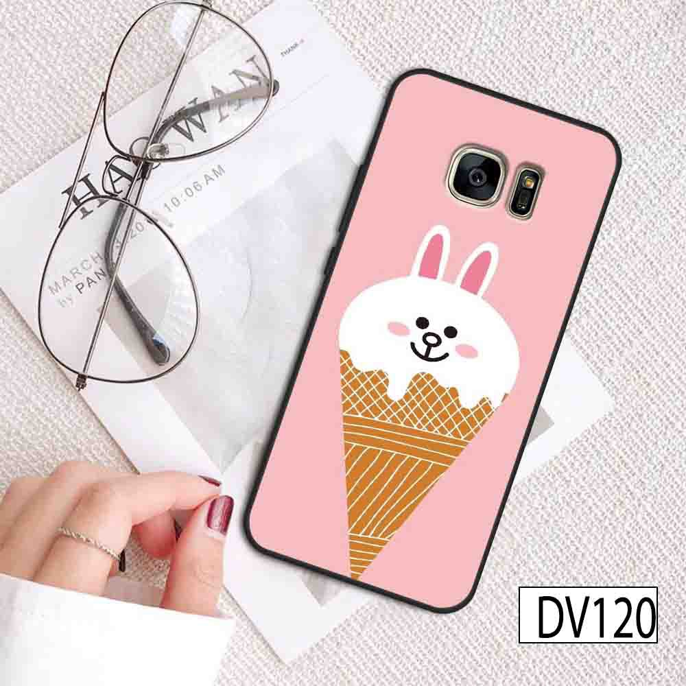 ỐP lưng điện thoại cho SAMSSUNG S6 - S6 EDGE - S7 - S7EDGE - S8 - S8 PLUS chất liệu UV  in hình GẤU CUTE