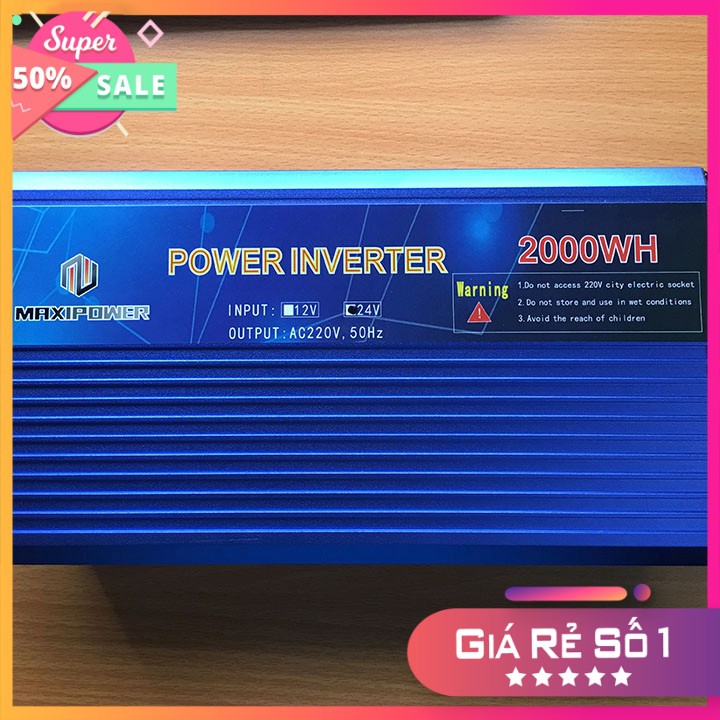 Máy Kích Điện Inverter 2000W 24V Lên 220V