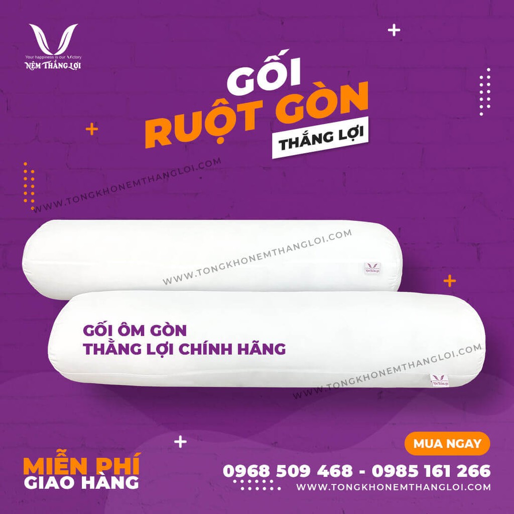 Gối Ôm Ruột Gòn - Chính Hãng Thắng Lợi - Không Độc Hại