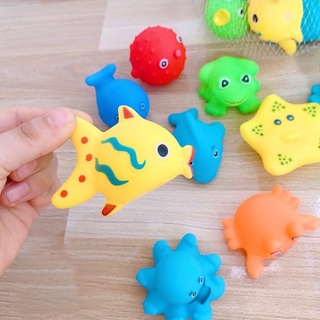 Set 10 con thú thả chậu tắm cho bé