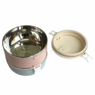 HỘP ĐỰNG CƠM LÚA MẠCH 2 TẦNG GIỮ NHIỆT I LÚA MẠCH 2 TẦNG
