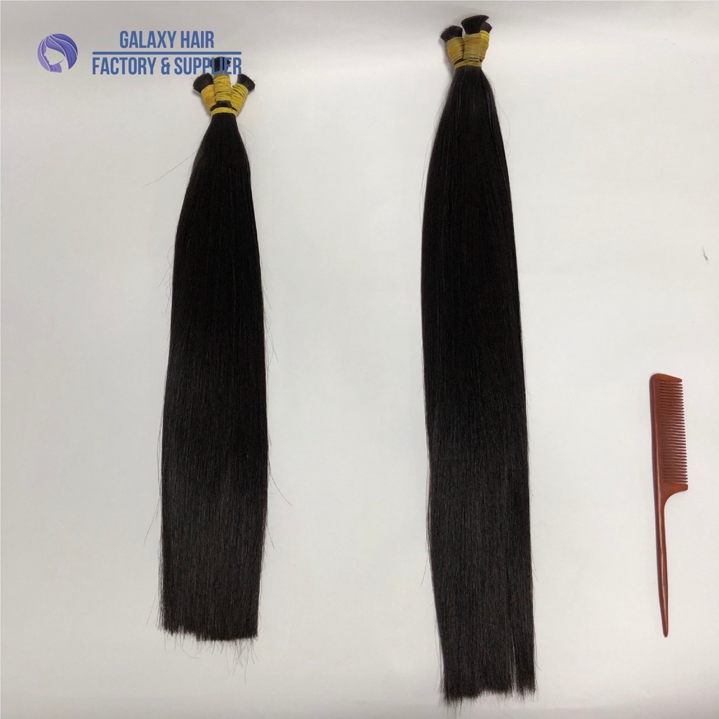 Tóc nối từ tóc thật 100% - Màu tự nhiên - Đủ chiều dài từ 40-80cm