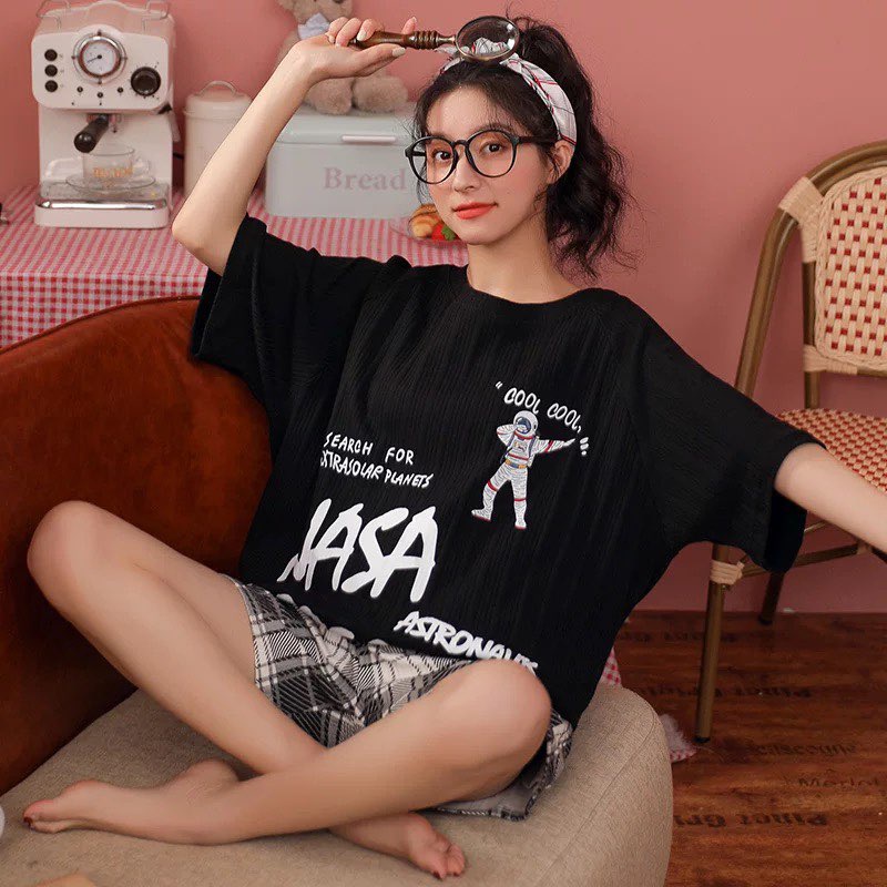 [SẴN] Đồ ngủ ngắn, đồ mặc ở nhà Quảng Châu, pijama bông cotton thoáng, style Hàn Quốc họa tiết dễ thương | BigBuy360 - bigbuy360.vn