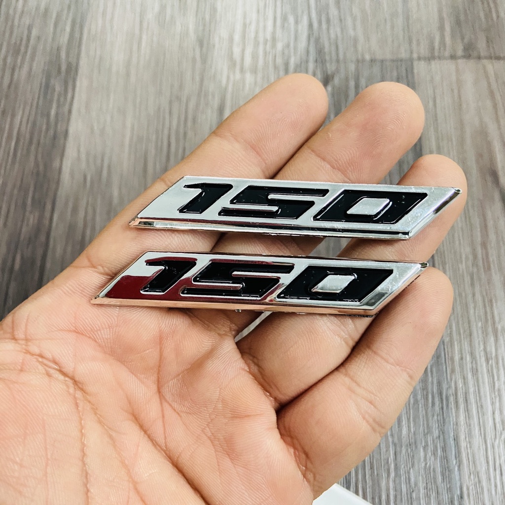 TEM DÁN SỐ 150 NHỰA CỨNG NỔI TRANG TRÍ CHO NHIỀU DÒNG XE CAO CẤP