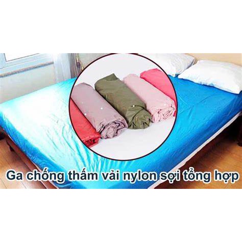 Ga Chống Thấm màu trơn nhiều kích thước 1m2 1m5 1m6 1m8 2m, tấm bảo vệ nệm, bọc đệm