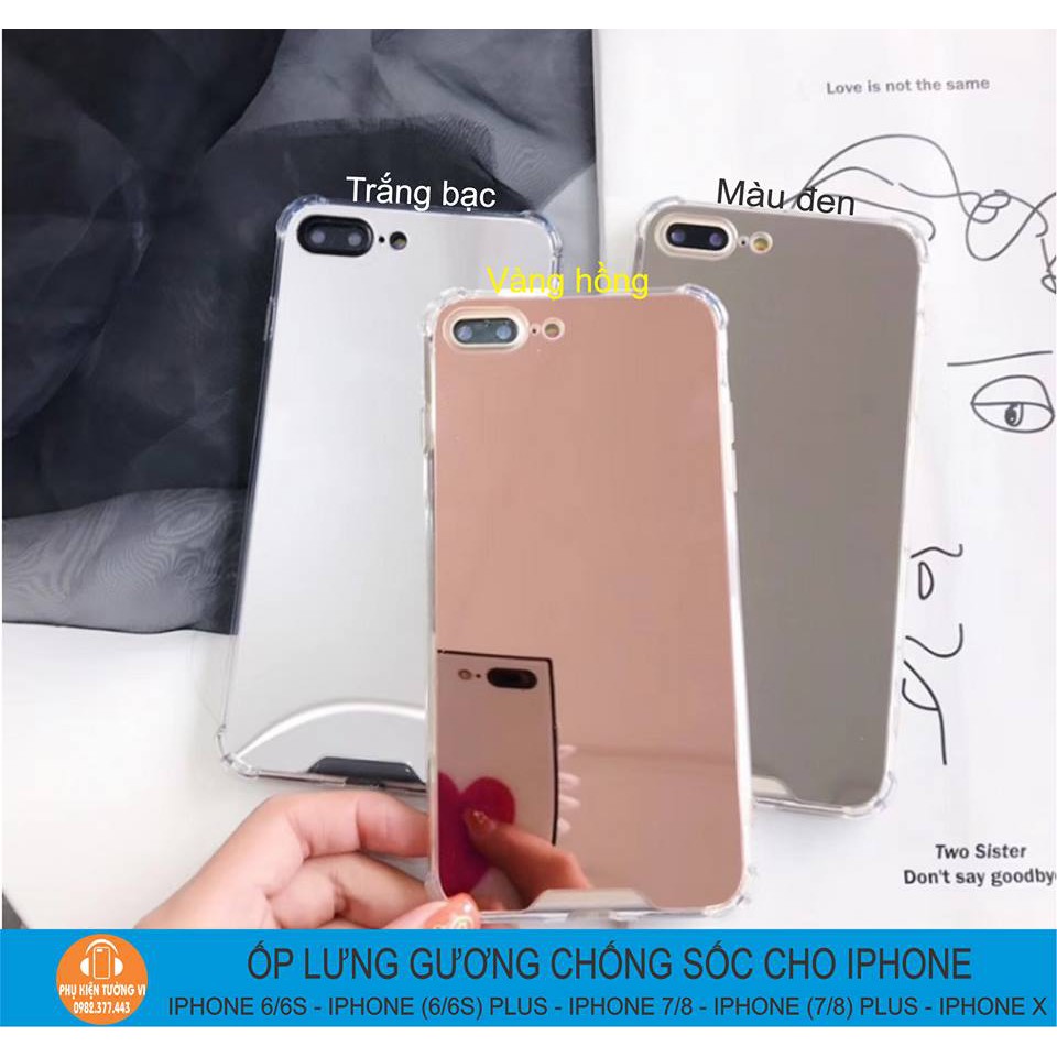 ỐP LƯNG GƯƠNG CHỐNG SỐC CHO IPHONE