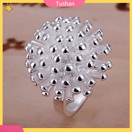 Nhẫn mạ bạc hình hoa sen xinh xắn độc đáo