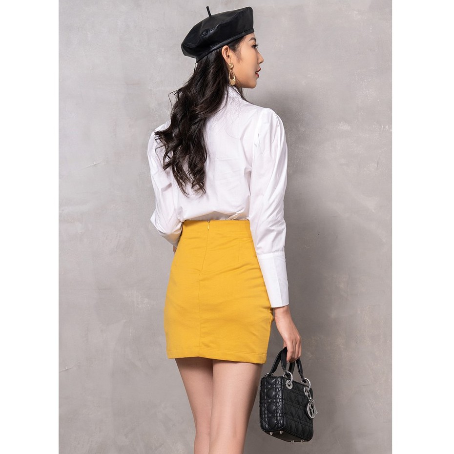 Chân váy ngắn vạt chéo 20AGAIN, hàng thiết kế cá tính, quyến rũ JAW0513 | BigBuy360 - bigbuy360.vn