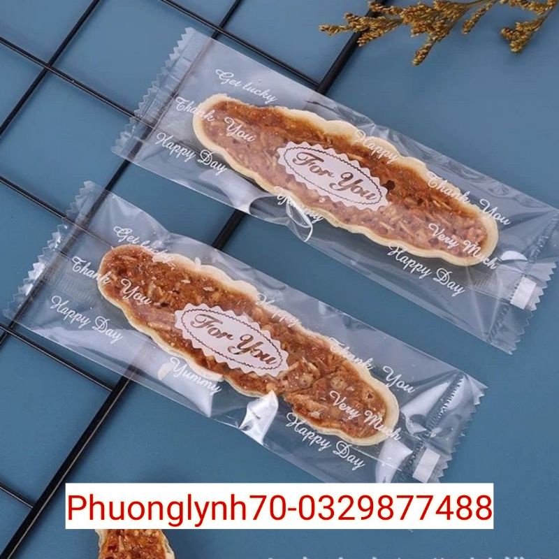 Túi đựng bánh thuyền FOR YOU  15×5,5 cm ,set 100 cái