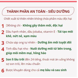 Son Cho Bà Bầu Không Chì Lagumi