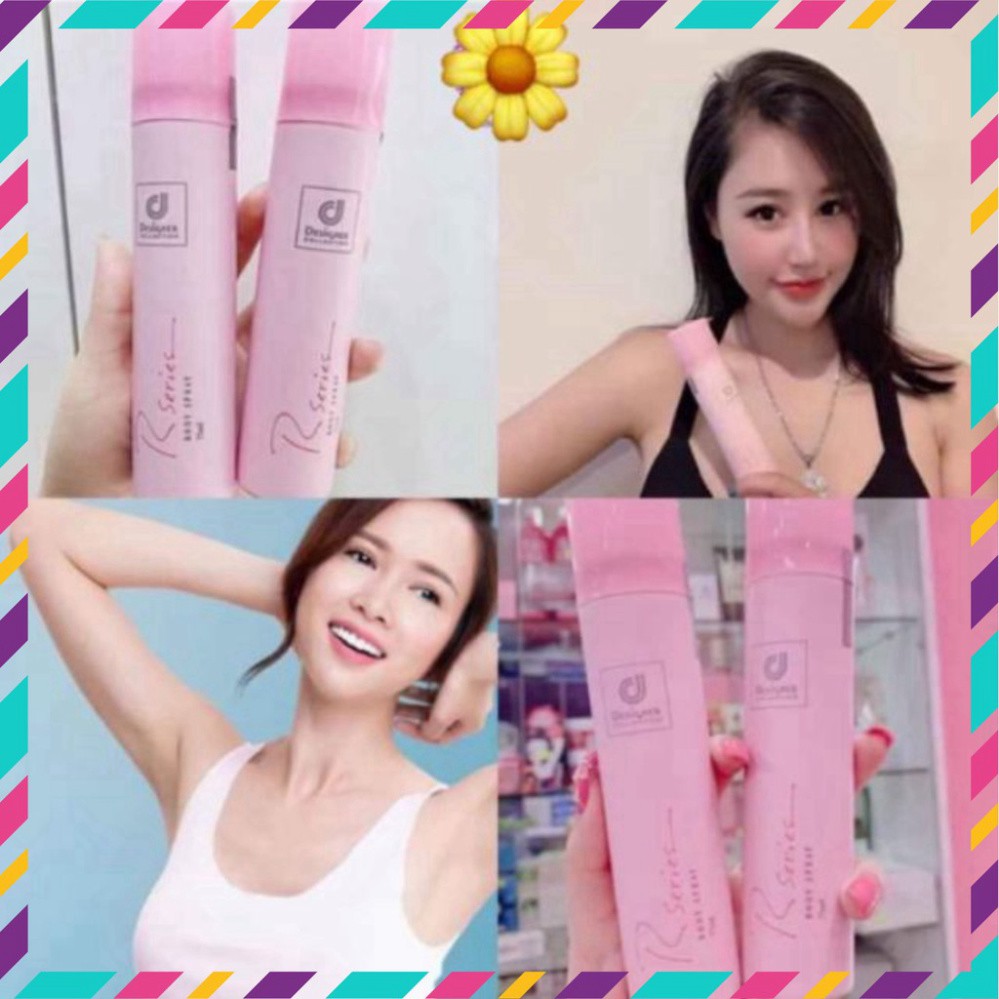 (trangsi) Xịt Thơm body RSERIE hương hoa hồng Thái Lan (hàng chuẩn)