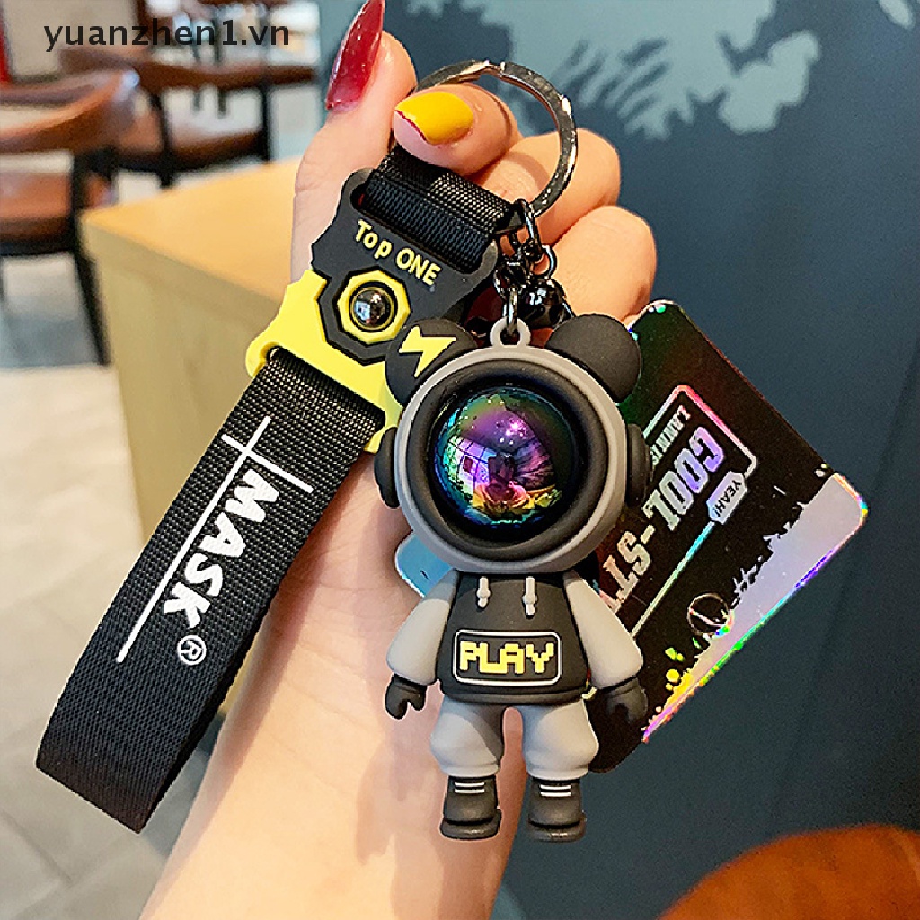 Móc Khóa Hình Gấu / Phi Hành Gia / Gấu Bông Dễ Thương