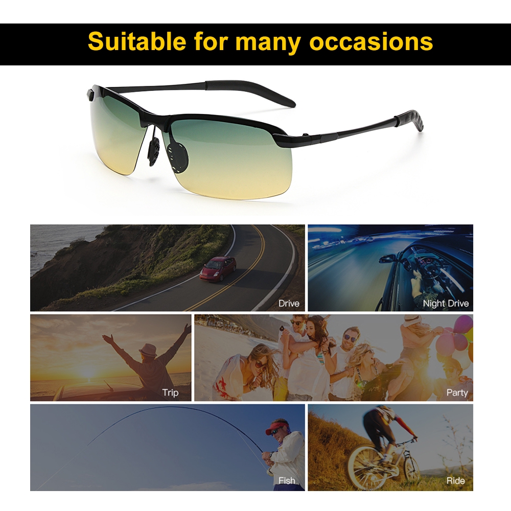 PATH Change Color Sports  Driving Goggles Eyewear UV400 Polarized Sunglasses