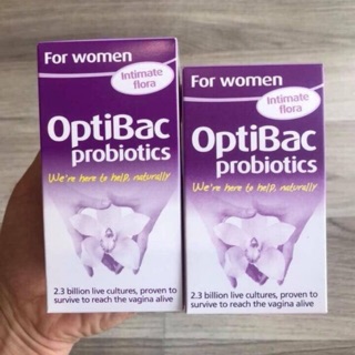 Men vi sinh Optibacs tím phụ nữ 30 viên