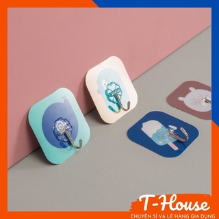Móc dán tường 3d hình cute, móc dán tường chịu lực