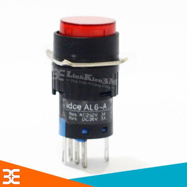 Nút Nhấn Đề 15mm-24VDC AL6- A Nhấn Giữ Có Đèn