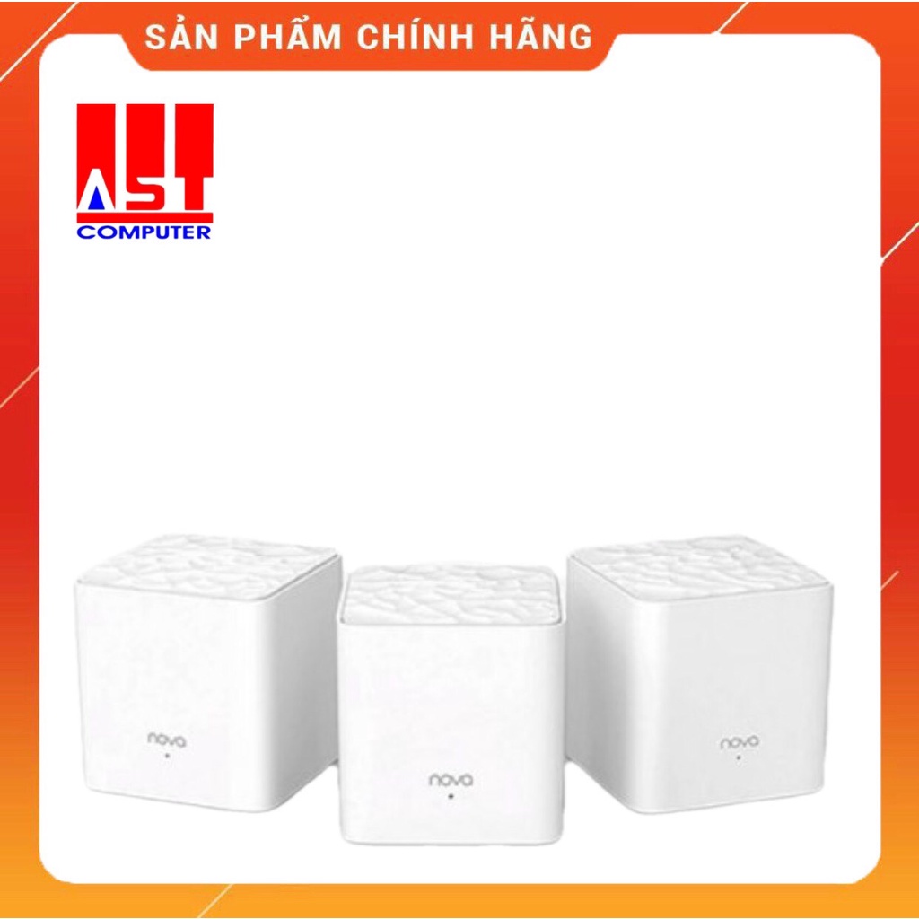 Bộ phát Wifi dạng lưới Mesh TENDA Nova MW3 AC1200 - Hàng Chính Hãng