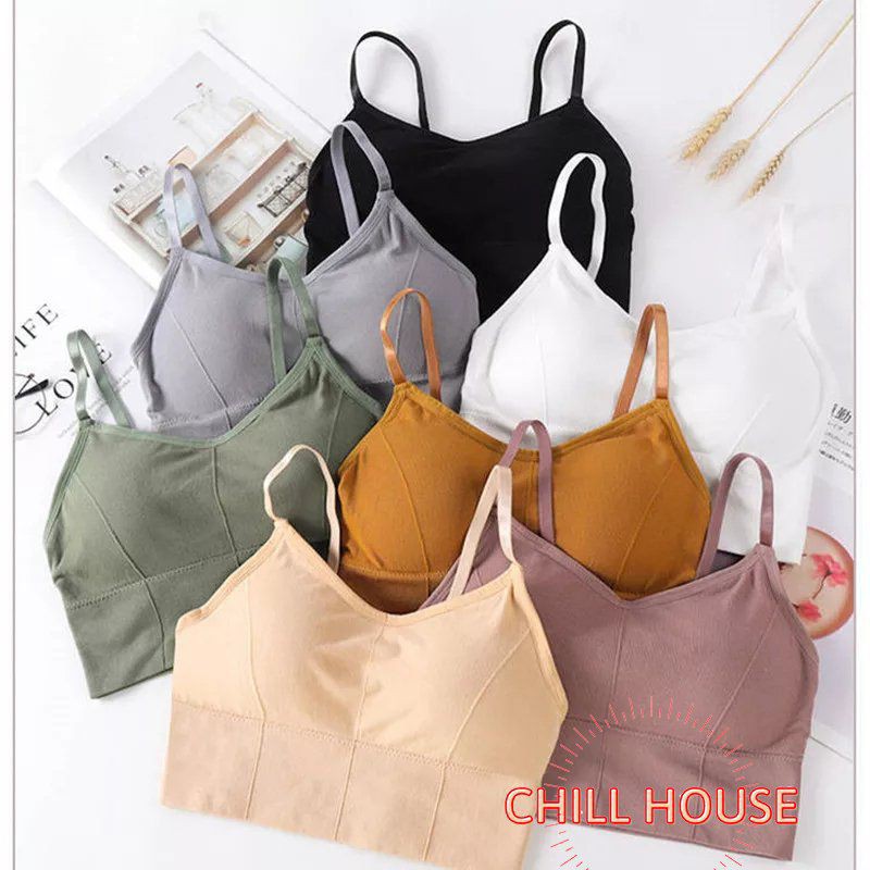 MỚI NHẤT- ÁO BRA GÂN ĐỆM BÀN TAY NÂNG NGỰC CROPTOP B 608 - CHILLHOUSE