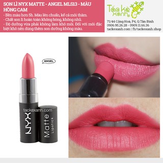 Son lì NYX Matte - Angel MLS13 - HỒNG CAM