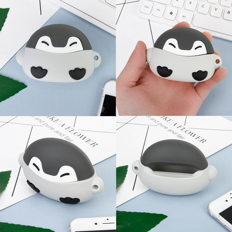 Vỏ Bảo Vệ Hộp Đựng Tai Nghe Airpods Pro3 Hình Chim Cánh Cụt Đáng Yêu