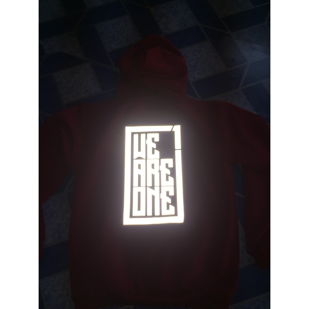 Áo Hoodie Nam Chất Nỉ Dày Dặn Hình Phản Quang We Are One Full Size