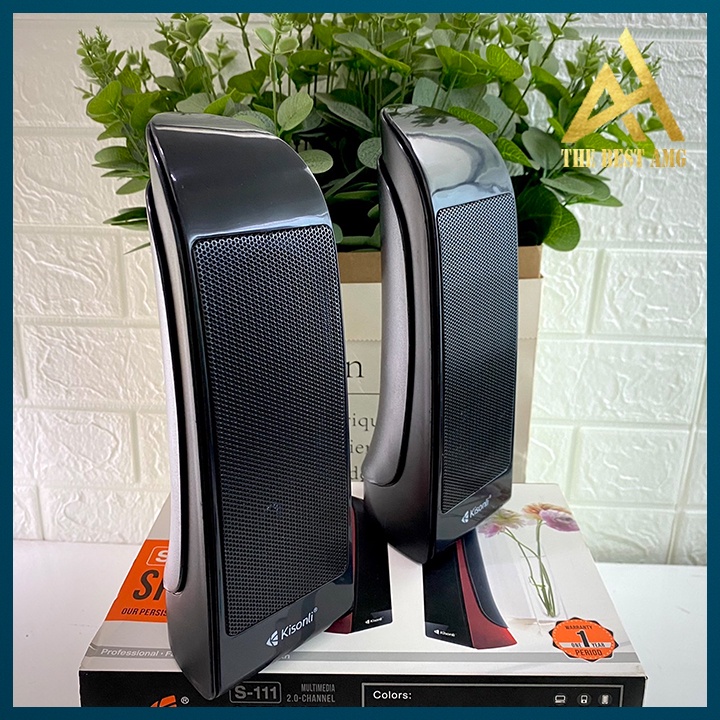 Loa Máy Tính Để Bàn Mini Có Dây Chính Hãng 2.0 Kisonli S111 Loa Vi Tính Nghe Nhạc Laptop Pc Gaming