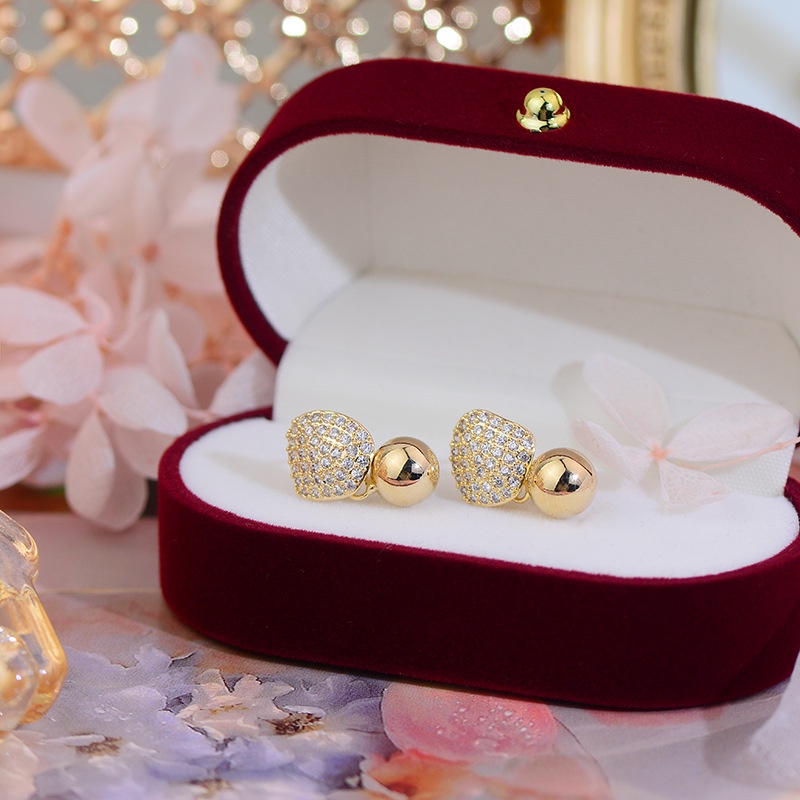 V.I.T House | Bông tai S925 đá vàng