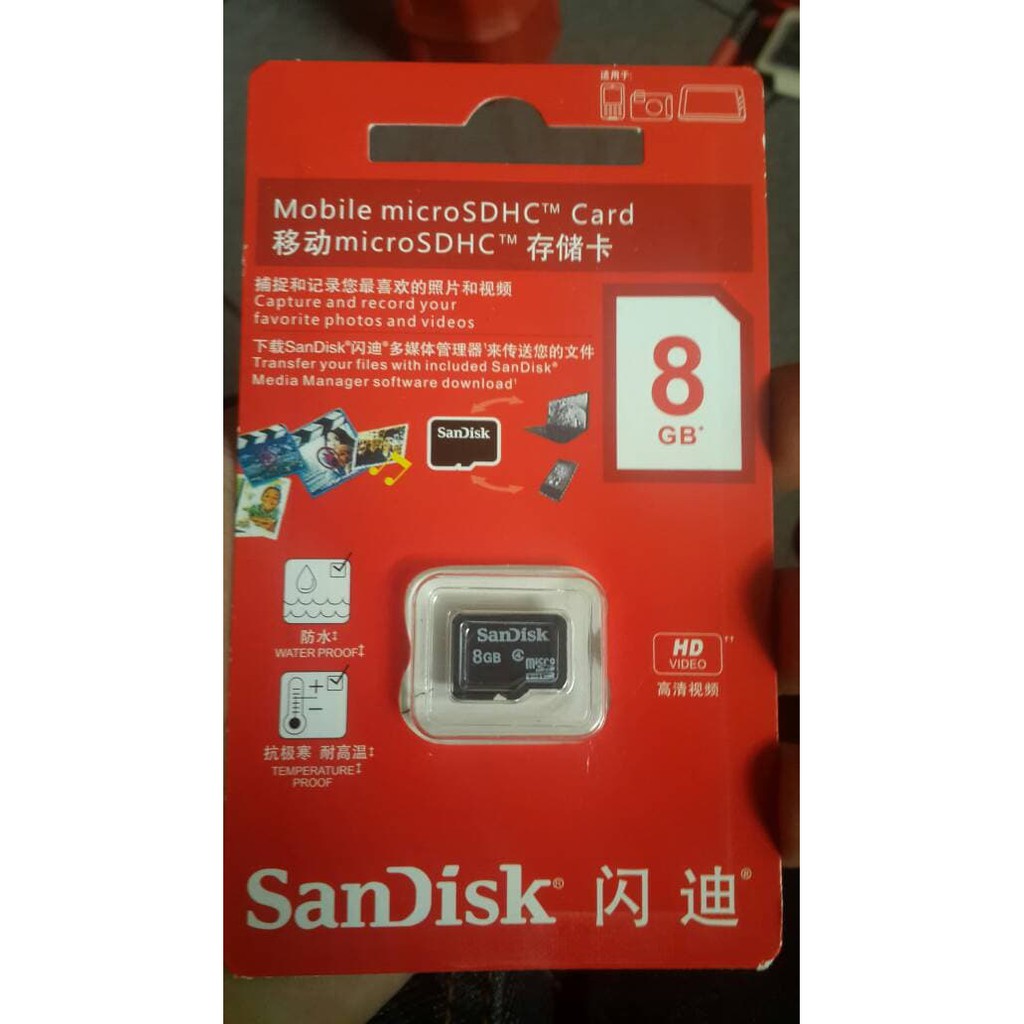 SANDISK Thẻ Nhớ Microsd 8gb Class 10 8gb