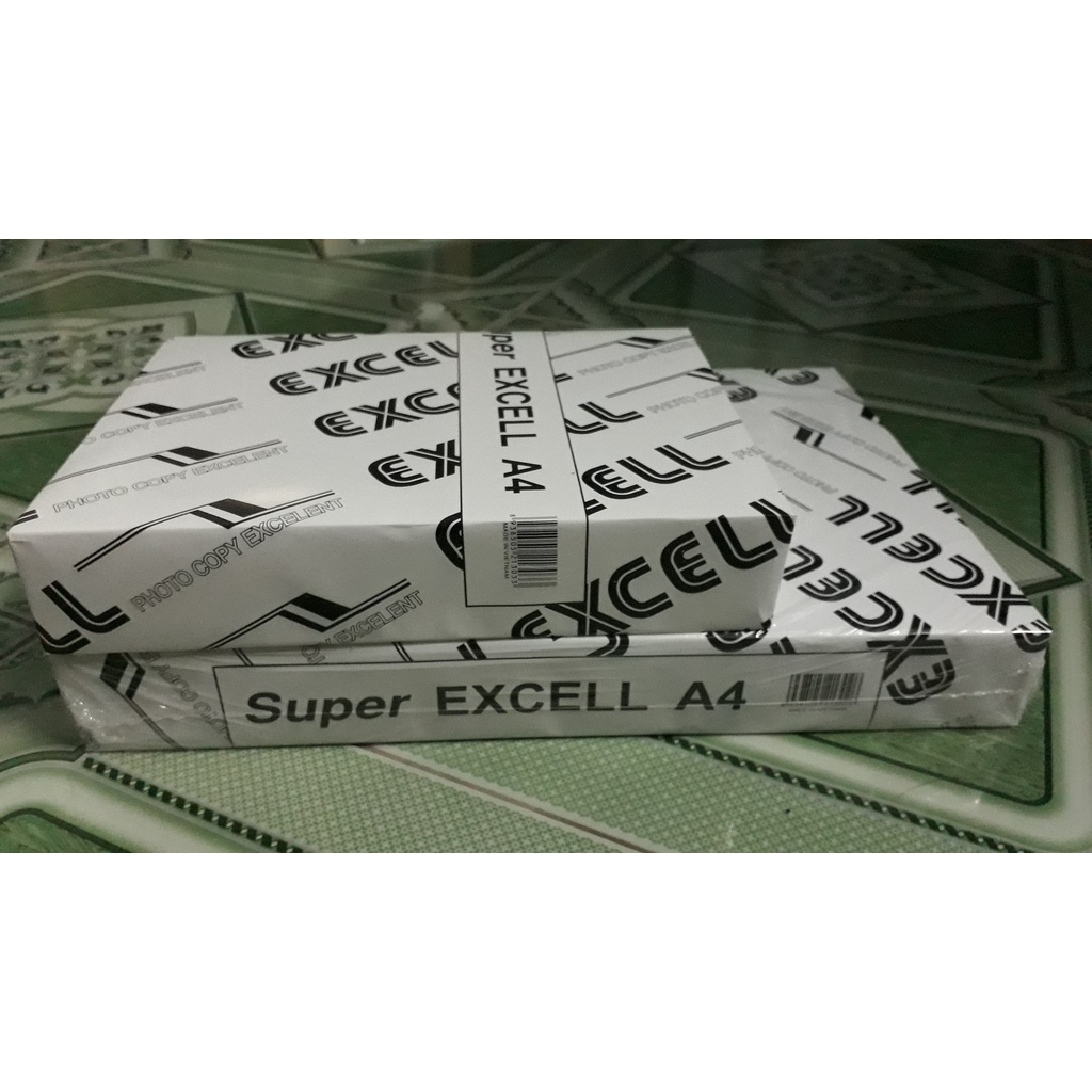Giấy in Super EXCELL A4 70gsm, A5 72gsm(500 tờ) chất lượng xịn xò