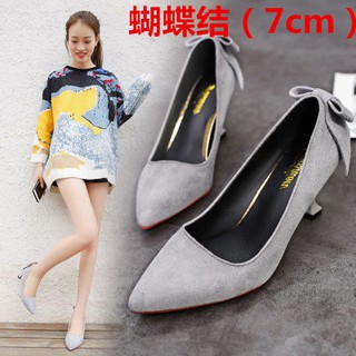 [BÁN LỖ]GIẦY CAO GÓT ĐÍNH NƠ 7CM, 10CM (CÓ ẢNH THẬT)