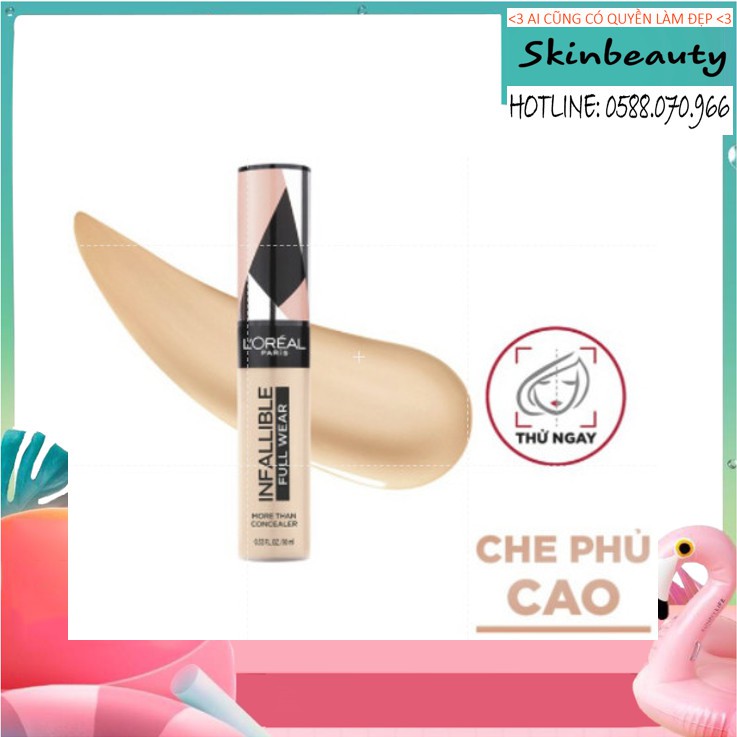 Kem Che Khuyết Điểm Độ Che Phủ Cao L'Oreal Paris Infallible More Than Concealer 10ml Hàng Chính Hãng
