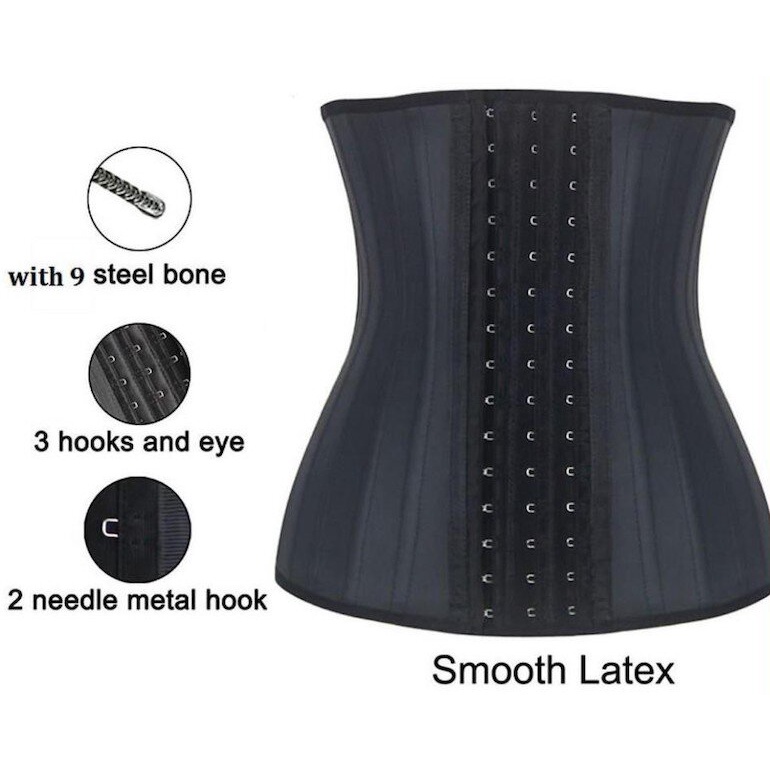 Đai nịt bụng latex 25 xương co giãn -TẶNG ÁO LÓT LINER CAO CẤP