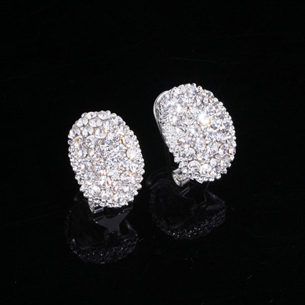 Khuyên tai bạc đính đá Cubic Zircon cho nữ