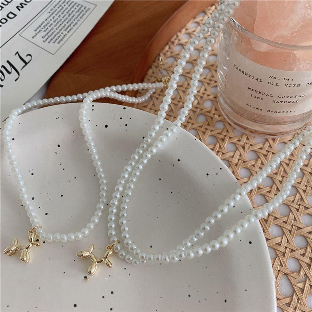 Vòng cổ Đính Hạt Hình Động Vật Đơn Giản Phong Cách VANES1