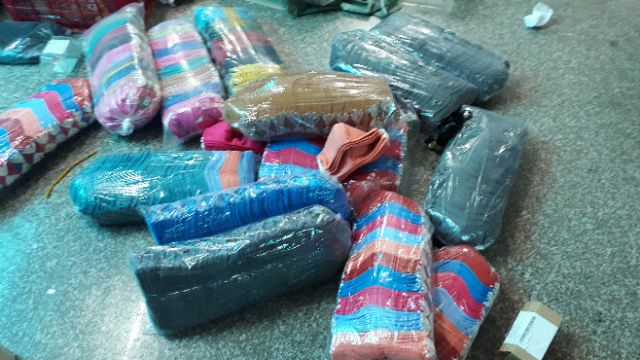 Set 10 khẩu trang vải 3 lớp chọn vải thun cá sấu và poli sẵn hàng | BigBuy360 - bigbuy360.vn