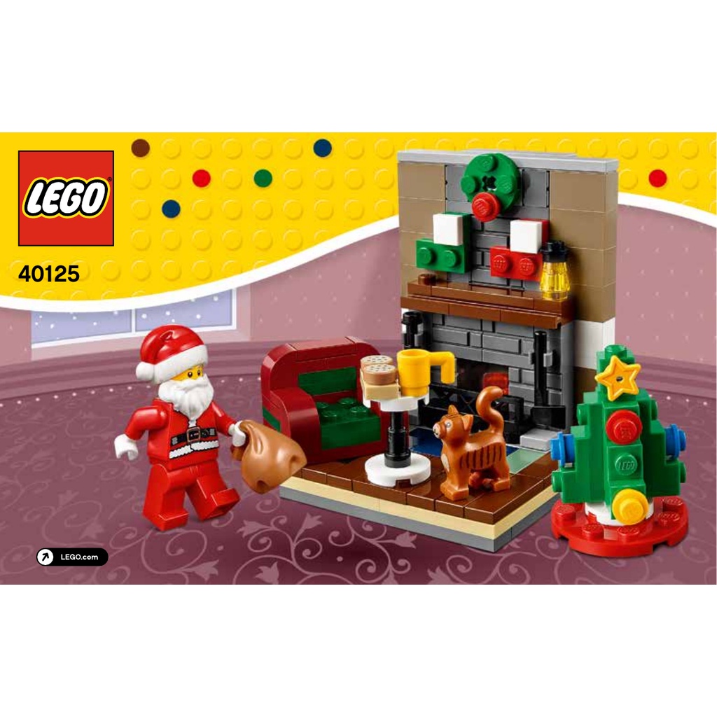 Mô hình LEGO 40125 Santa's Visit - Chuyến thăm của ông già Noel