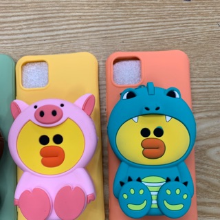 Ốp lưng Realme C11 dẻo hình thú nổi kute