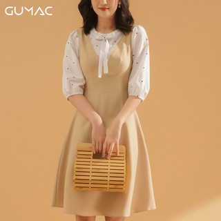 Đầm yếm phối bi DA712 GUMAC