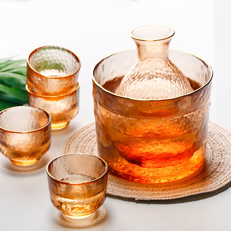 Bộ Bình đựng sake nhật bản nghệ thuật , Bình trà nghệ thuật trang trí nhà cửa Time decor