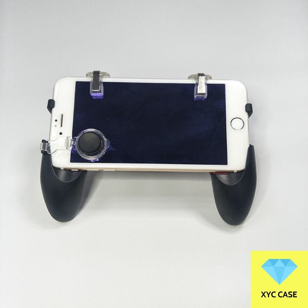 Tay Cầm Chơi Game PUBG, Liên Quân 5 in 1 Dùng Cho Điện Thoại 4.5 - 6.5 inch