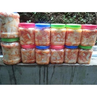 Măng tre ngâm ớt tỏi đặc sản hòa bình lọ 1,5kg