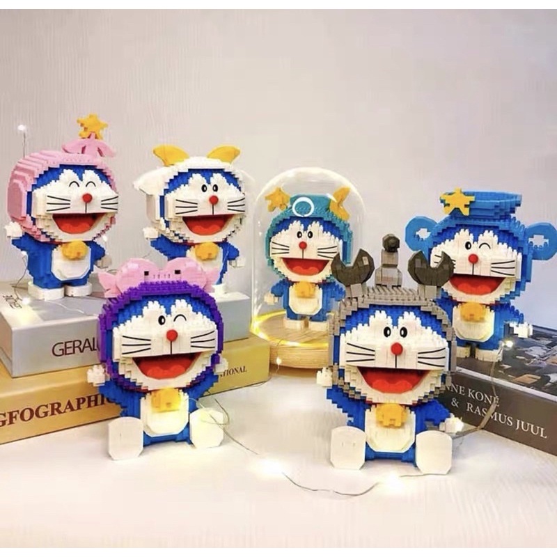 Đồ chơi xếp hình lắp ráp nhân vật hoạt hình DOREMON 12 CUNG HOÀNG ĐẠO  lI NON LEGO II NANOBLOCK