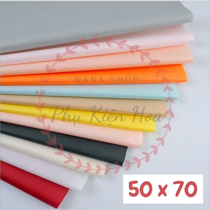 Giấy Mếch Khổ Lớn 50*70cm Lót Gói Hoa - Gói Quà, Hàng LOẠI 1, Lẻ 10 Tờ / Sấp Nguyên 38 Tờ