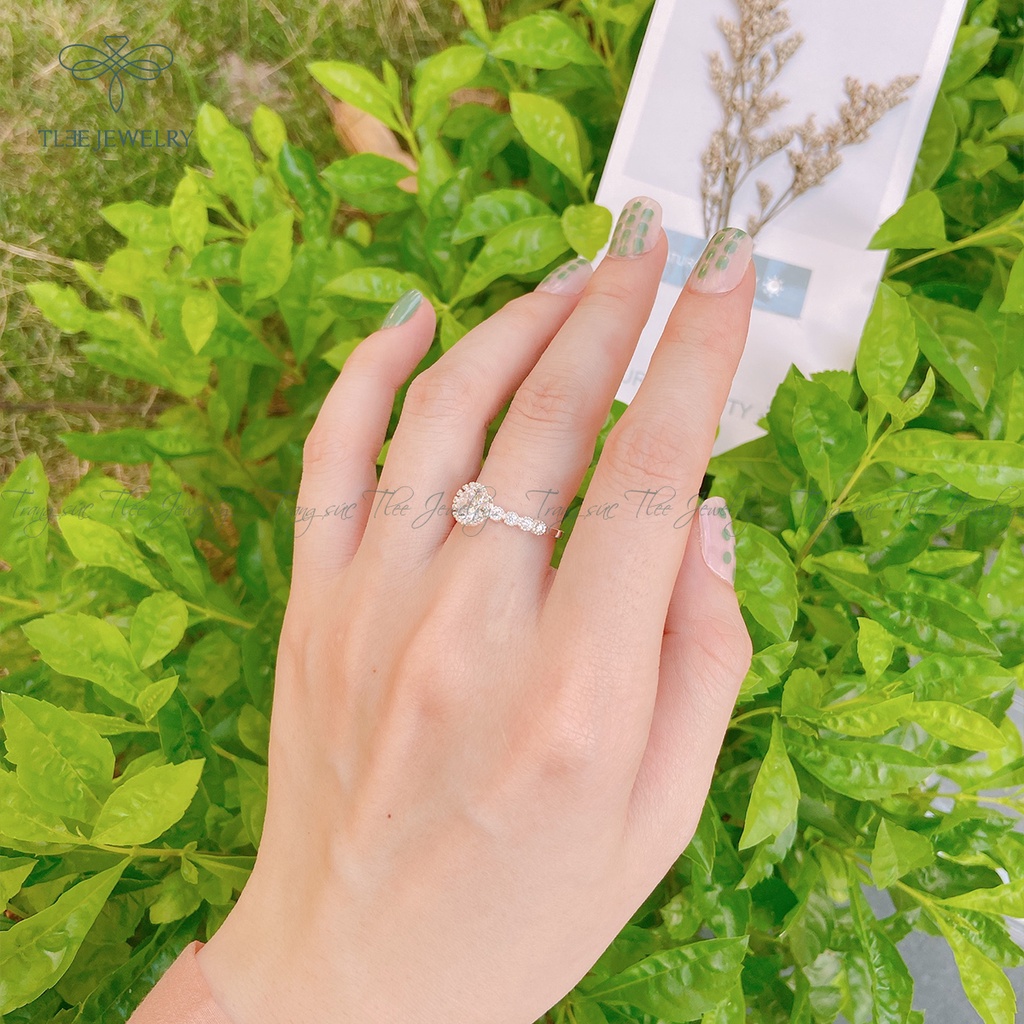 Nhẫn bạc nữ TLEE Grace Prince lấp lánh xinh xắn NCJ A0102