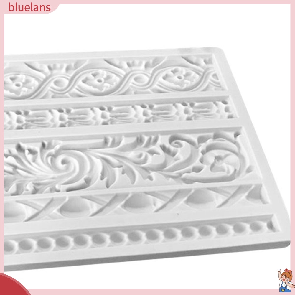 Bộ  Khuôn Silicone Tạo Hình Hoa Văn Trang Trí Bánh