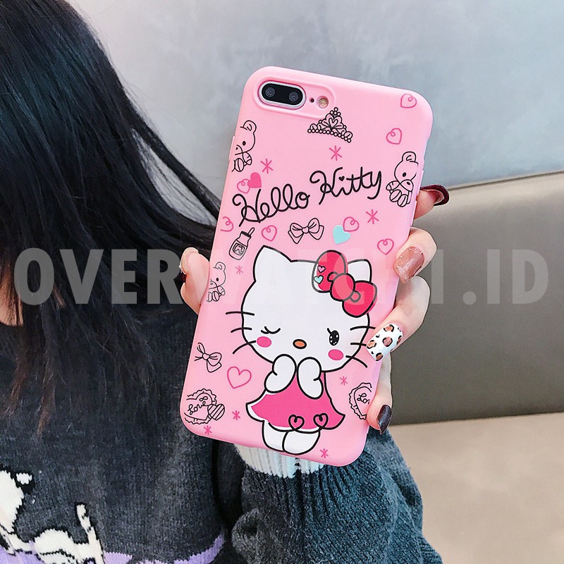 Ốp điện thoại dẻo họa tiết Hello Kitty 3D dễ thương cho iPhone 6 6S 7 8 Plus X XS Max XR