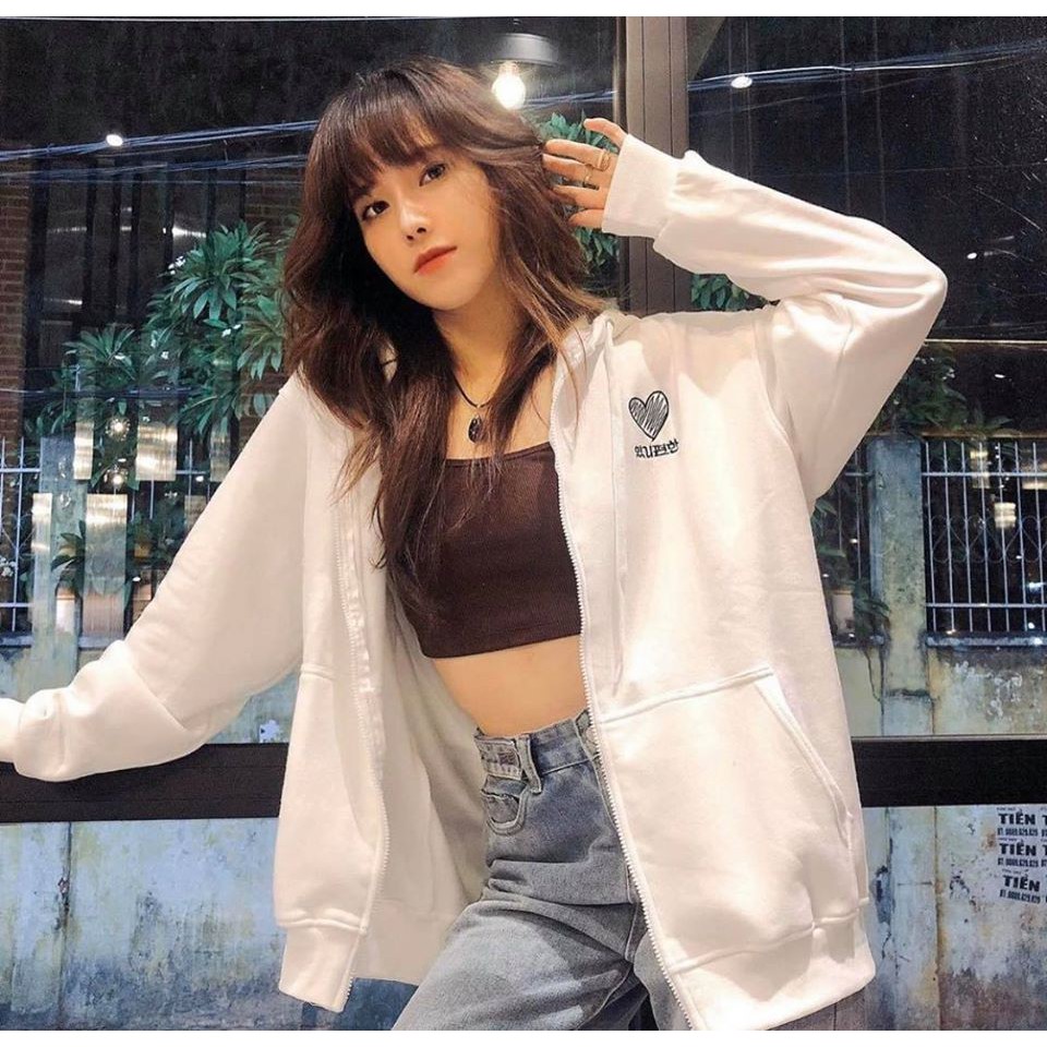 Áo Khoác Hoodie TRÁI TIM HEART Unisex